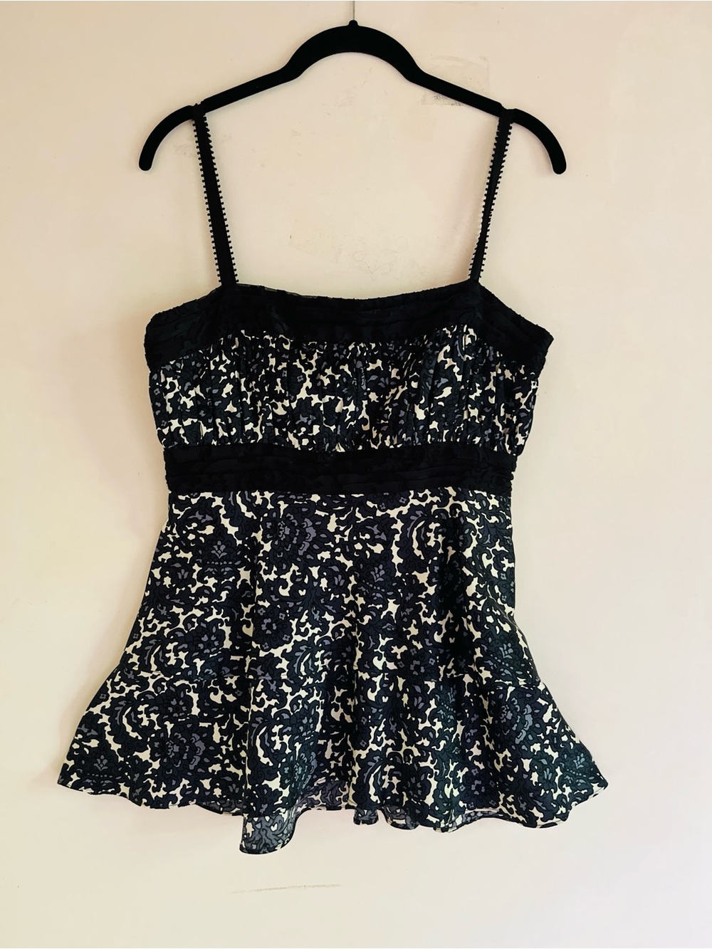 Milly Silk Ruffled Camisole